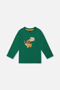 Long Sleeve Organic Cotton T-Shirt Green-0