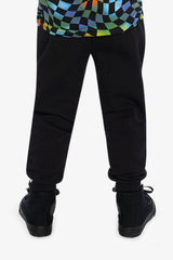 Fleece Sweatpants With Pockets Black-3