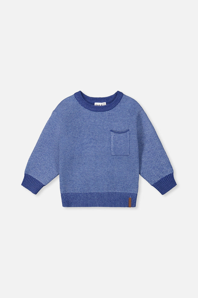 Knit Sweater Blue-0