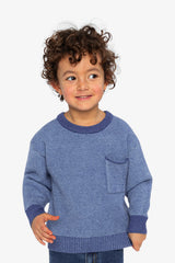 Knit Sweater Blue-1