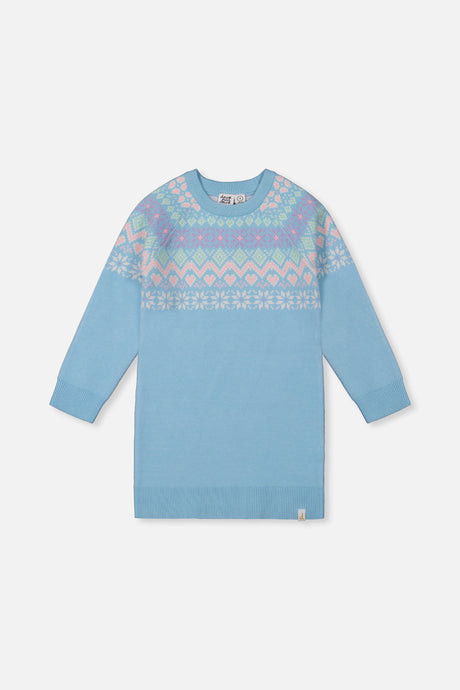 Knit Dress Light Blue-0