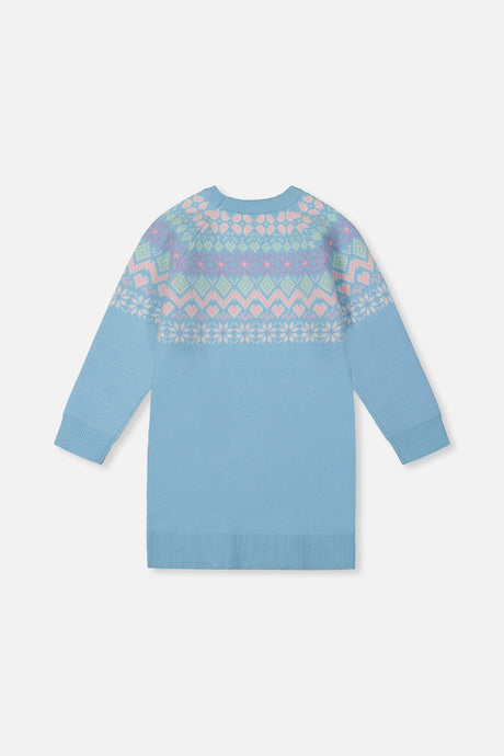 Knit Dress Light Blue-1