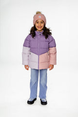 Deux par Deux Color-Block Winter Jacket Violet