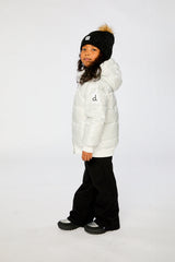 Deux par Deux Winter Puffy Jacket White Glitter