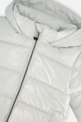Winter Puffy Jacket White Glitter-2