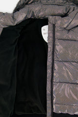 Winter Puffy Jacket Black Glitter-3