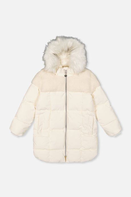 Long Winter Puffer Coat Off-White-0