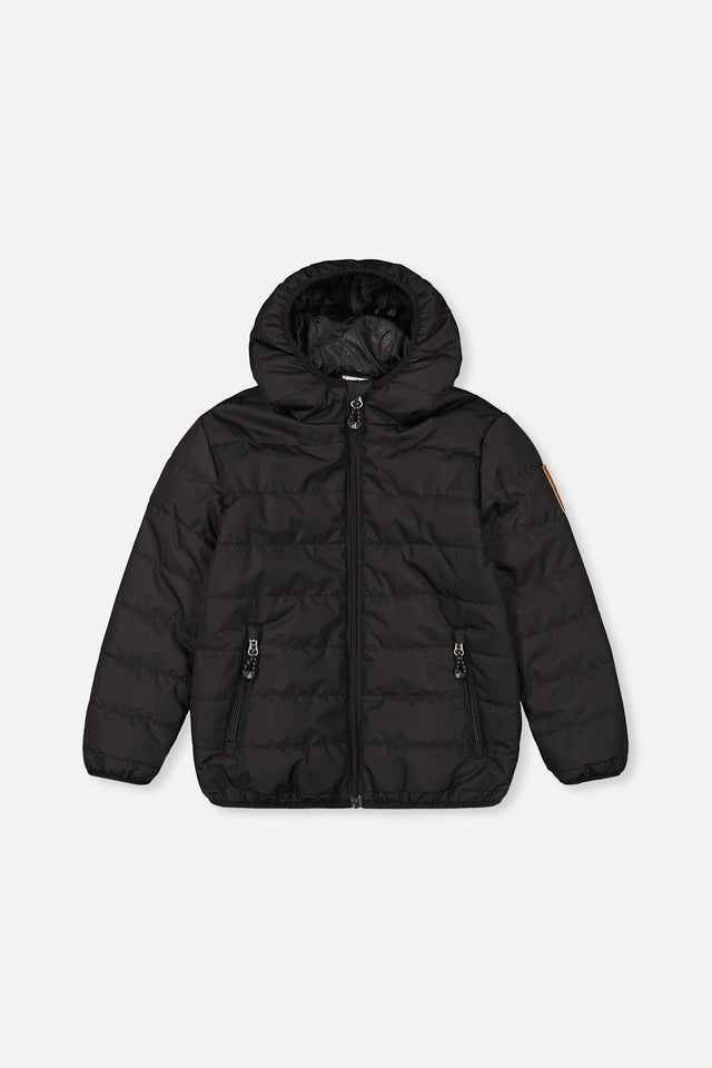 Insulating Quilted Mid-Season Jacket Black-0