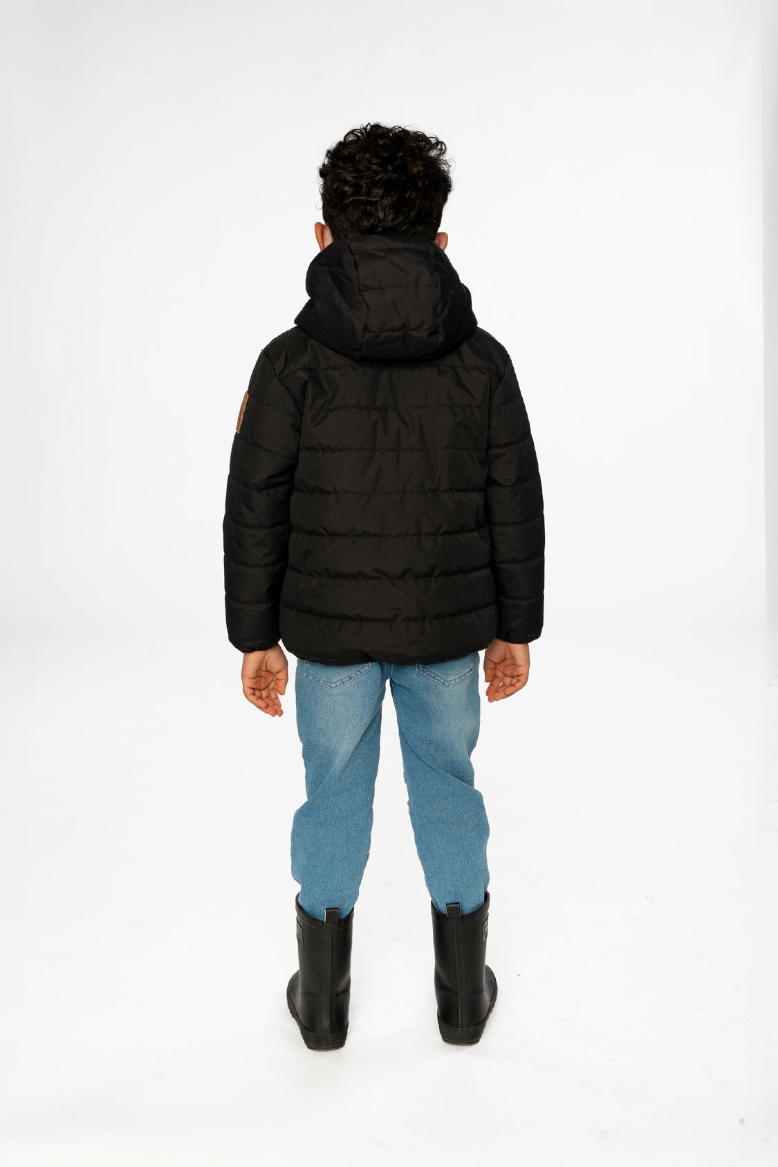 Insulating Quilted Mid-Season Jacket Black-3