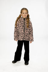 Reversible Mid-Season Jacket Pink And Black-1