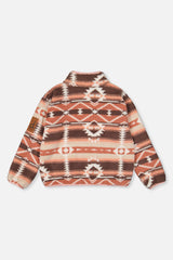 Mid-Season Plush Pullover Jacket Aztec Pink-4