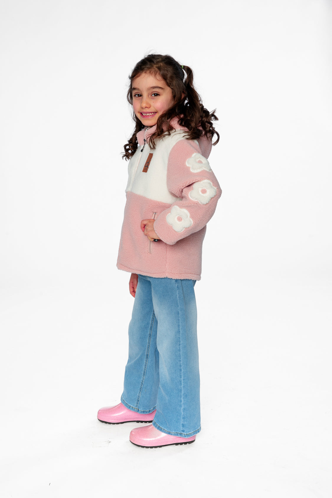 Reversible Mid-Season Jacket Pale Pink-2