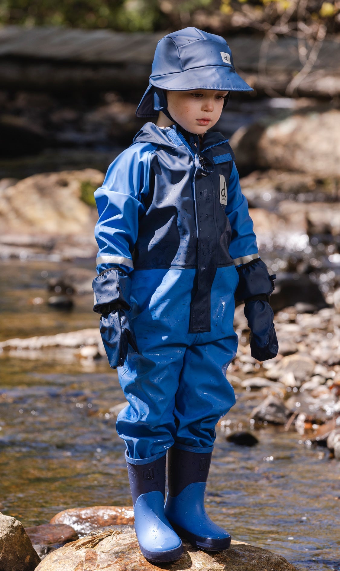Rain One Piece Blue-1
