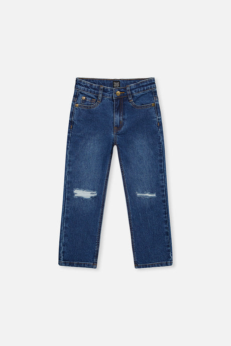 Stretch Jeans Navy Blue Denim-0