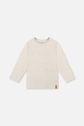 Organic Cotton Long Sleeve T-Shirt Heather Grey-0