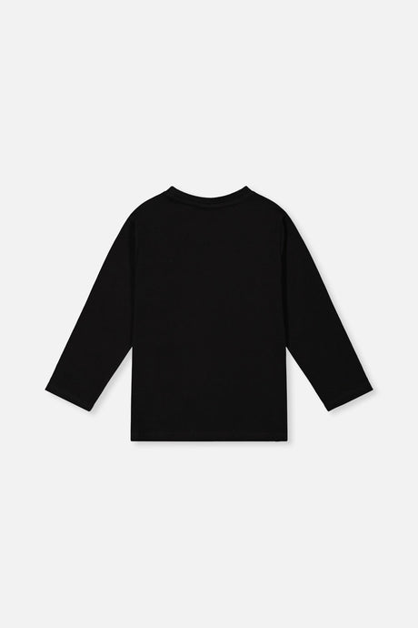 Deux par Deux Organic Cotton Long Sleeve T-Shirt Black product image P2