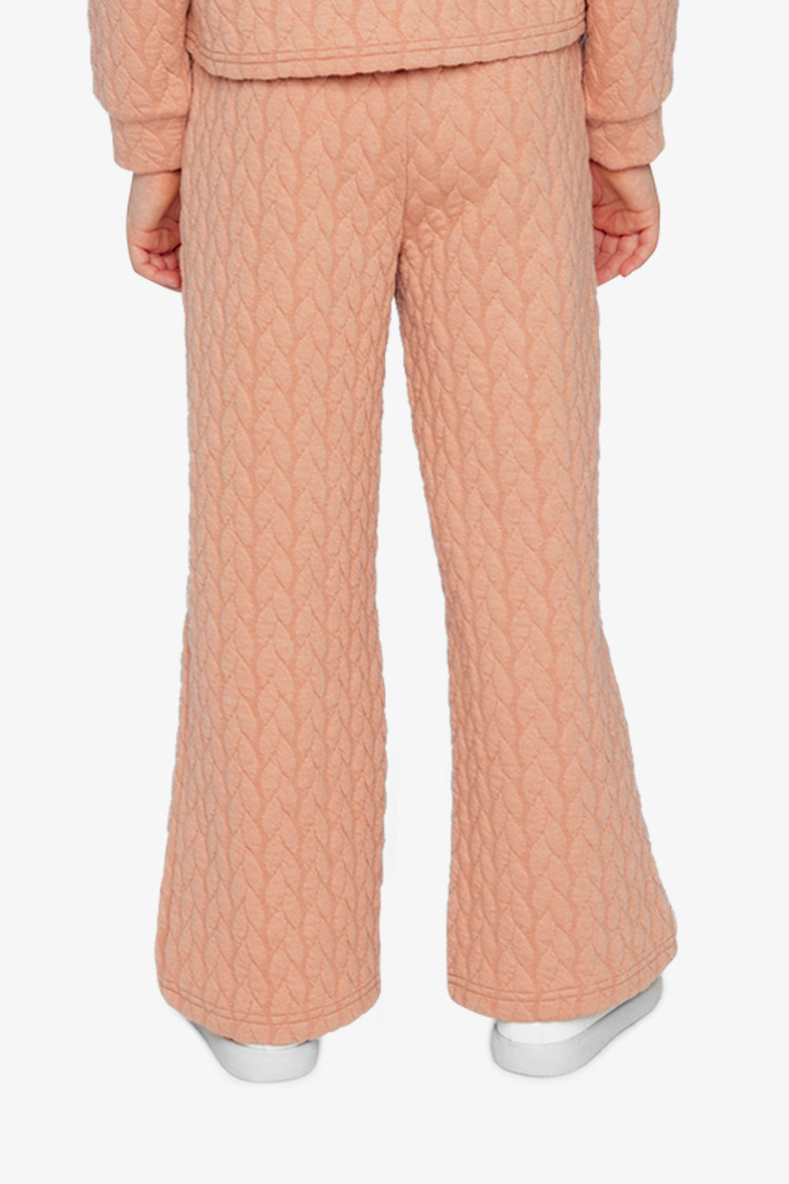 Wide Leg Jacquard Pants Pink-3