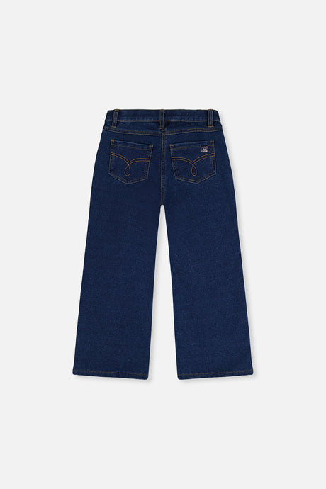 Deux par Deux Jeggings With Lurex Navy Blue Denim product image P2