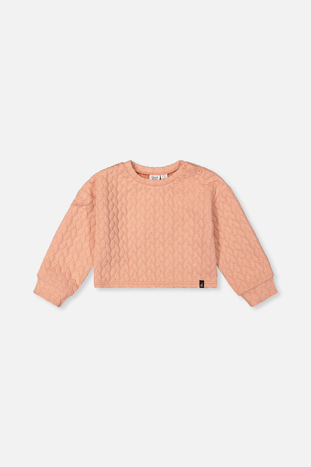Jacquard Sweatshirt Pink-0