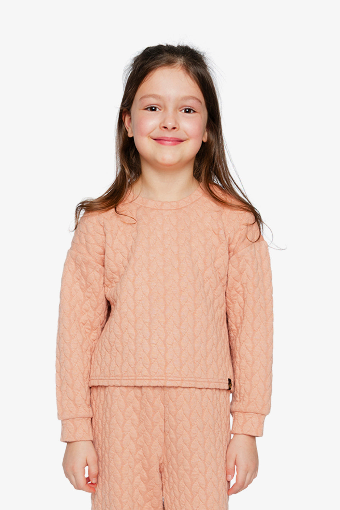 Jacquard Sweatshirt Pink-1