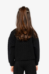 Jacquard Sweatshirt Black-3