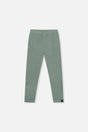Rib Leggings Green Printed Green-0