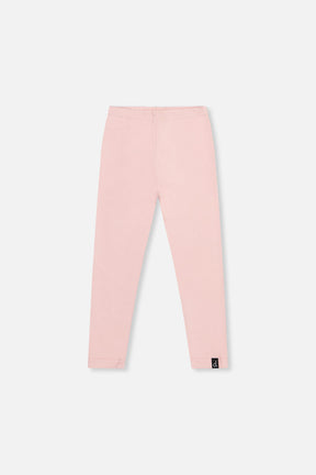 Rib Leggings Pale Dusty Pink-0