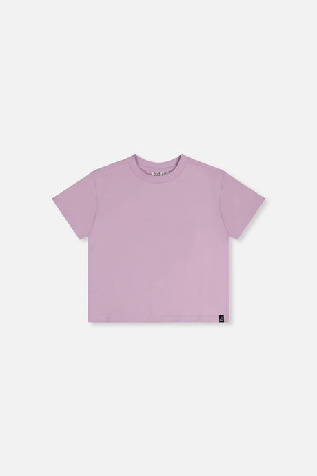 Heavy Jersey Wide Short Sleeve T-Shirt Mauve-0