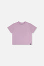 Heavy Jersey Wide Short Sleeve T-Shirt Mauve-0