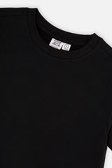 Deux par Deux Heavy Jersey Wide Short Sleeve T-Shirt Black