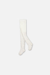 Baby Knit Textured Tights Off-White-0