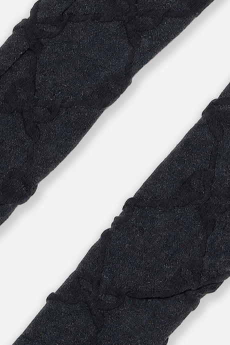 Baby Knit Textured Tights Dark Blue-2