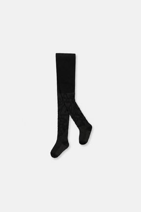 Baby Knit Textured Tights Black-0