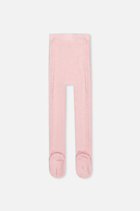 Knit Textured Tights Dusty Pink-1