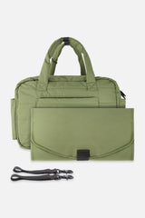 Diaper Bag With Changing Mat Olive Green-3