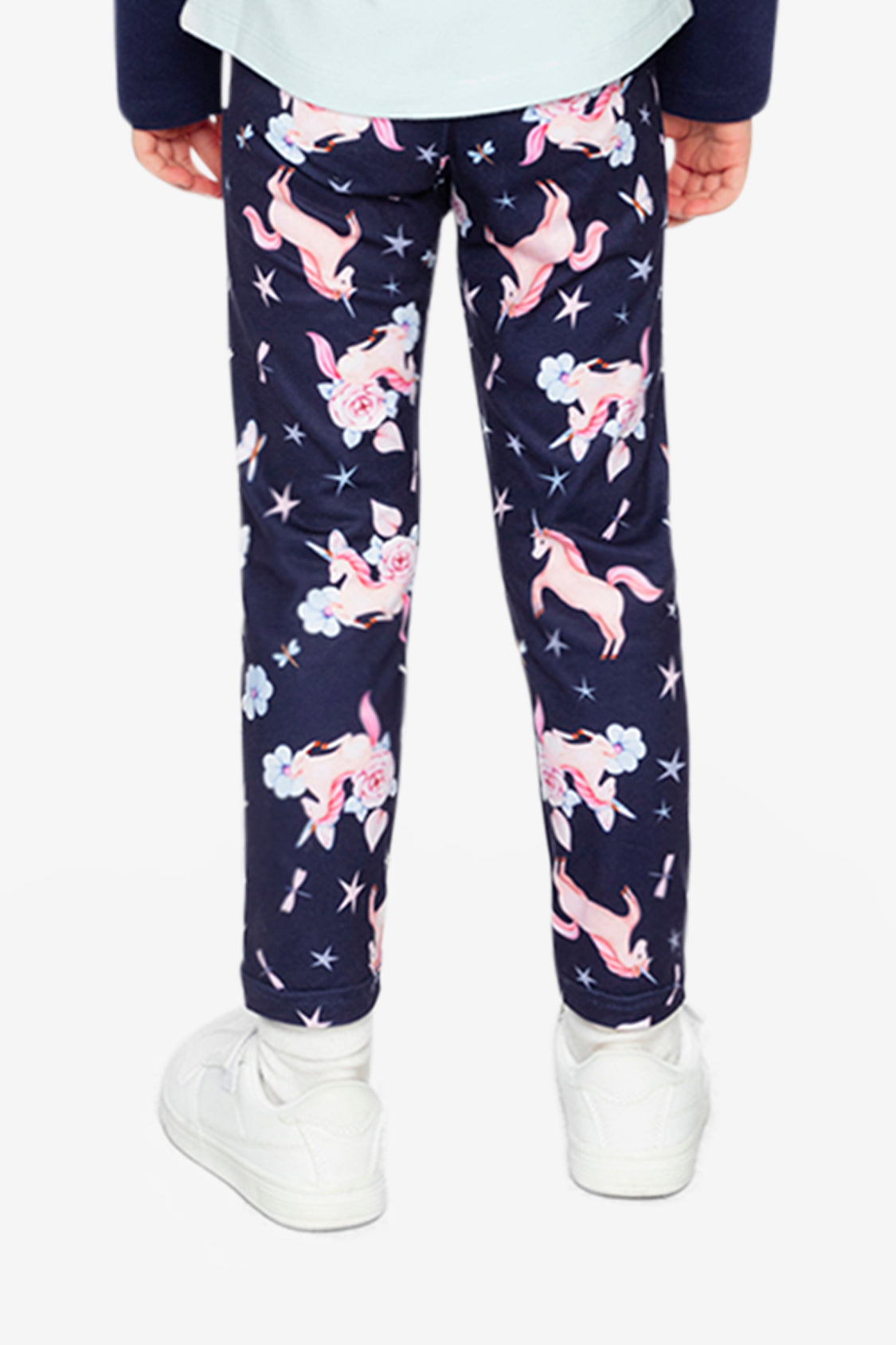 Printed Leggings Navy Unicorn Print-3