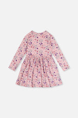 Long Sleeve Dress Rose Print Daisies-4
