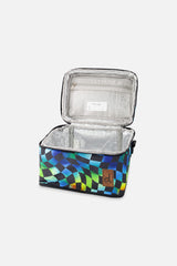 Lunch Box Blue Checkered Print-2