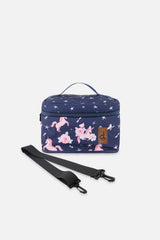 Lunch Box Navy Unicorn Print-0