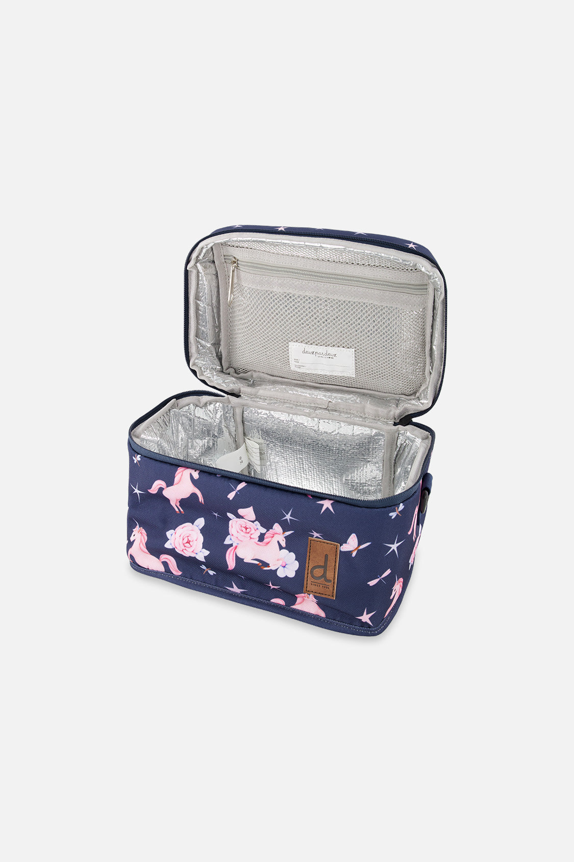 Lunch Box Navy Unicorn Print-2