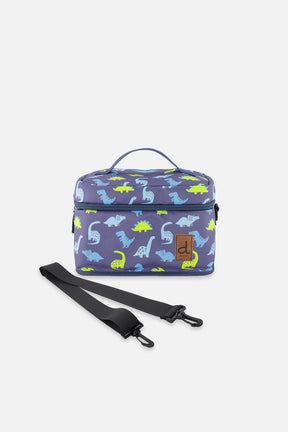 Lunch Box Blue Printed Dinos-0