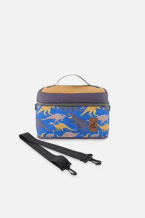 Lunch Box Blue Dinosaur Print-0