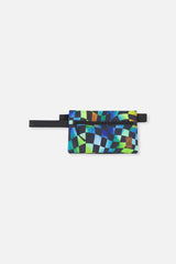 Pencil Case Blue Checkered Print-0