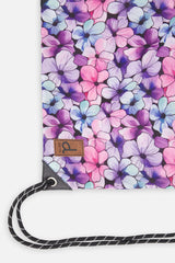 Drawstring Bag Black Floral Print-2