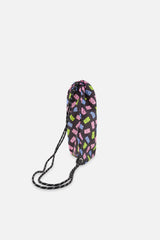 Drawstring Bag Black Printed Gummy Bears-1