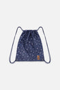 Drawstring Bag Navy With Star Print-0