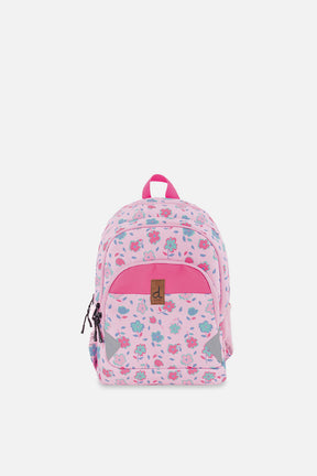 Little Kids Backpack Pink Printed Flowers-0