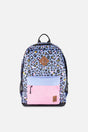 Kids Backpack Blue Leopard Print-0