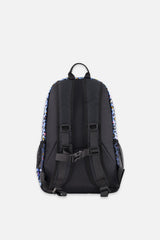 Kids Backpack Blue Leopard Print-1