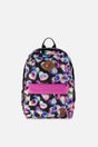 Kids Backpack Black Printed With Hearts-0